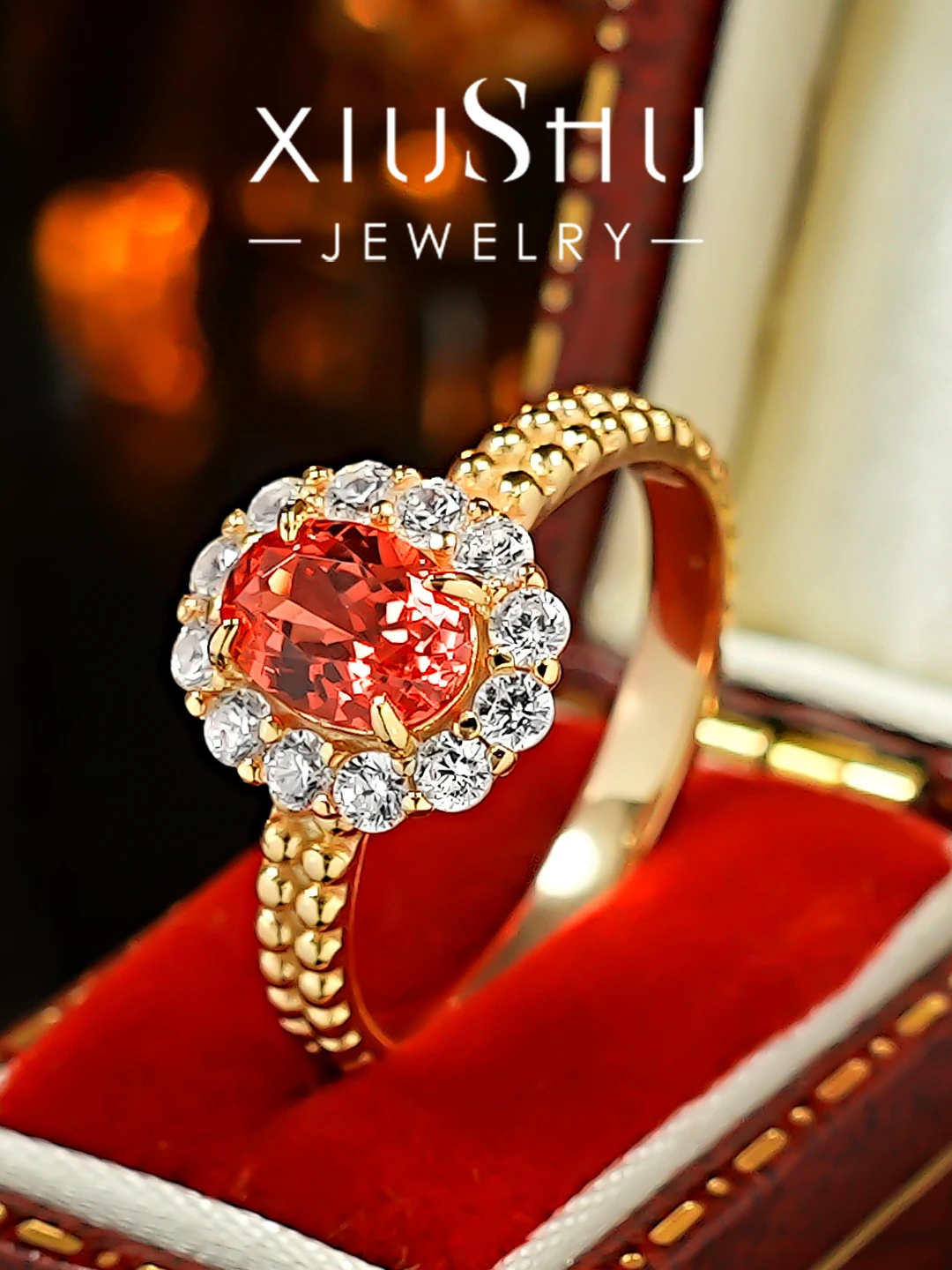 925-silver-cultivated-color-gem-ring-warm-gold-bead-bean-ring-arm-sunflower-encrusted-new-style-luxury-fashion-jewelry