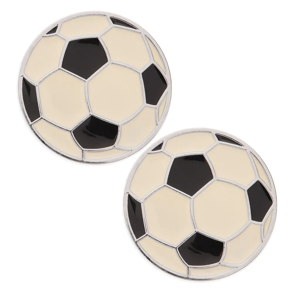 

2 шт. металлические автомобильные наклейки с футбольной тематикой для стайлинга экстерьера автомобиля, долговечные, всепогодные аксессуары для кузова автомобиля