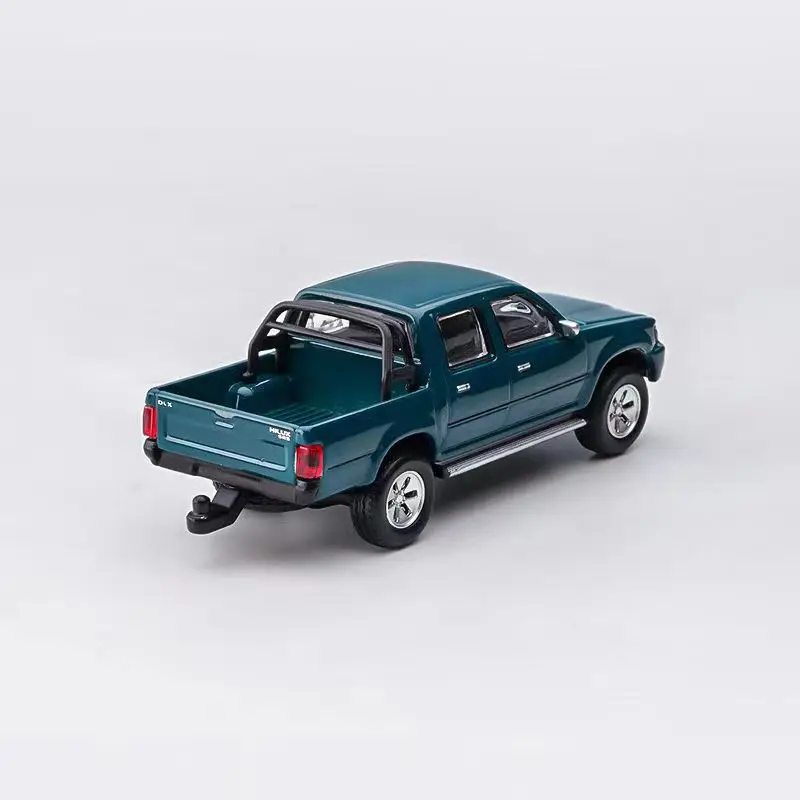 1/64 Toyotas Hilux Alloy Pickup Car Model Diecast Metal Off-road Vehicle Car Model High Simulation Miniature Scale Kids Toy Gift