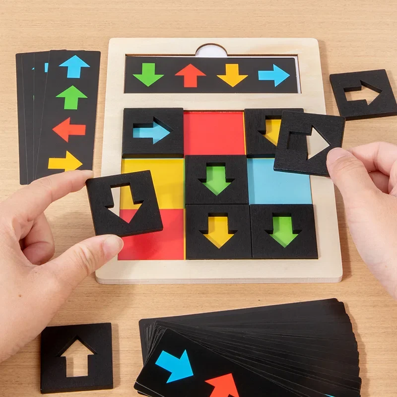 Kind Richtung Erkenntnis Sensorischen Spiel Montessori Logisches Denken Ausbildung Farbe Form Passenden Pädagogisches Spielzeug Geschenk