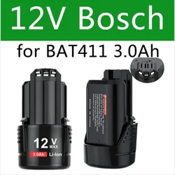 Li-ion battery for Bosch 12V  10.8V  3000mAh BAT411  BAT411A  BAT412A BAT420 2607336014 2607336864 G