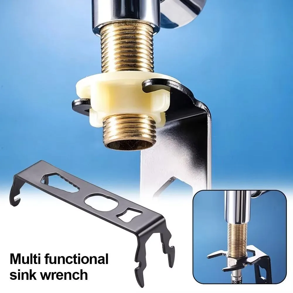 Stainless Steel Faucet Aerator Tool Adjustable Multi-function Faucet Repair Tool Portable Design Comfort Grip