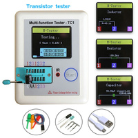 LCR TC1/T7 1.8 Inch TFT LCD Display Multimeter Transistor Tester Diode Triode Capacitor Resistor Test Meter MOSFET NPN PNP Triac