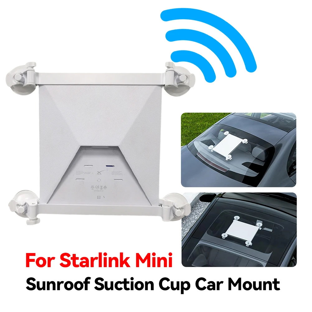 

Для Starlink Mini люк на присоске, автомобильное крепление с четырьмя присосками, спутниковый автомобильный держатель, фиксированный держатель на присоске для люка на крыше