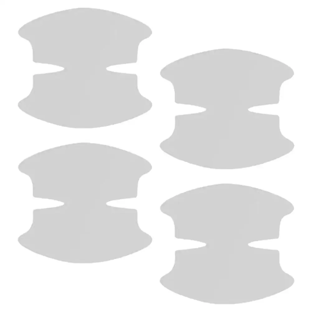 

4Pcs Car Door Handle Protector Clear Scratch Resistant Sticker PVC Film Guard Cup Edge Slam Stopper Accessories Car Exterior