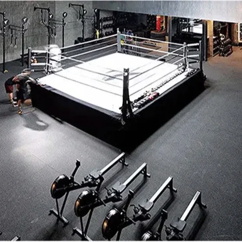 2026 Custom Boxing Fighting Ring Training Ground Elevated Portable Floor Boxing Ring