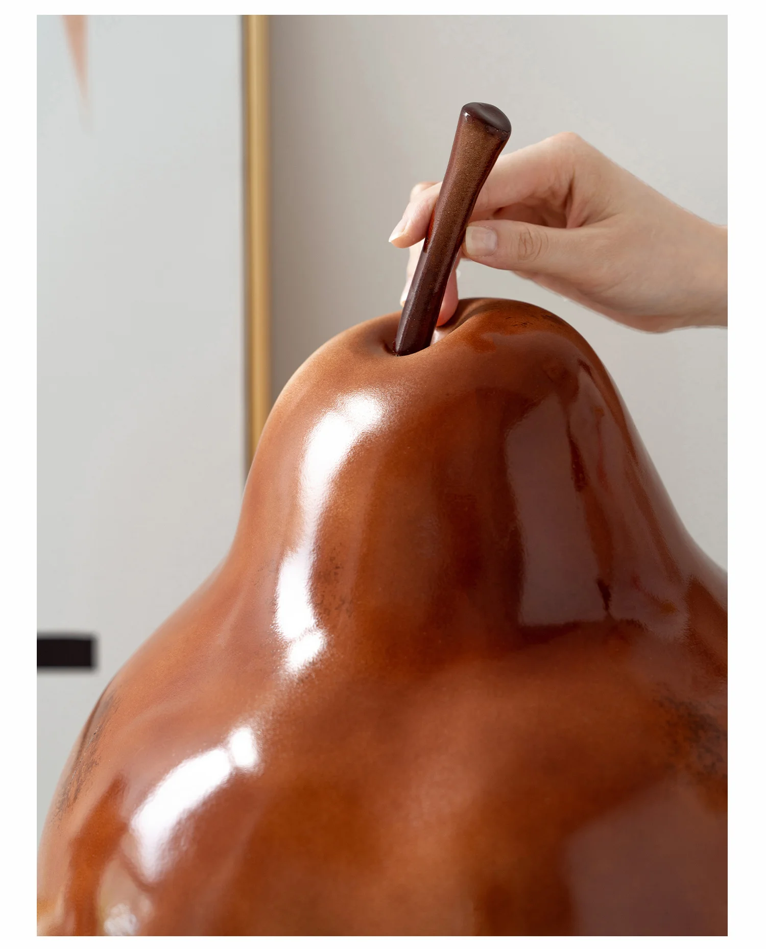 Pear Art Decorative Ornaments Home Living Room Study Floor Sculpture Entryway Decorations Hotel Props adornos para casa