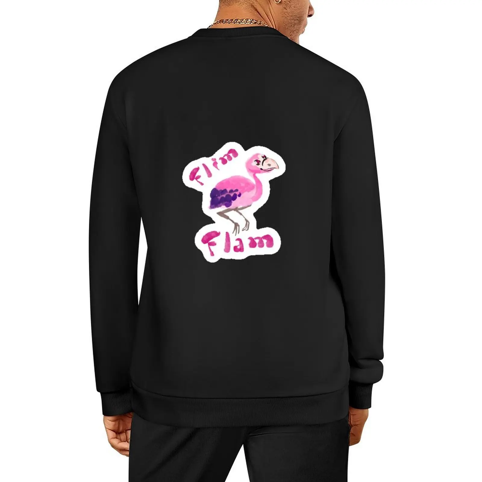 

Cute Flamingo Pullover tracksuit men men's autumn clothes korean style clothes men's coat sports sweatshirt man