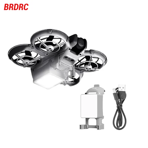 BRDRC luces LED tren de aterrizaje para DJI Neo accesorios para drones luz de navegación de liberación rápida luz de vuelo nocturno lámpara recargable