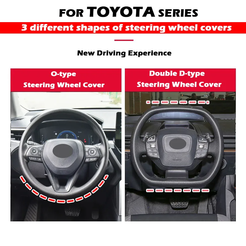 Car Steering Wheel Cover for Toyota Avensis Camry Corolla RAV4 BZ3 Avalon Anti Slip Sweat Absorbing Special Autocar Accessories