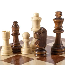 32pcs/set Wooden Chess Standard Tournamen Staunton Wood Chessmen 8cm King Height,Chess Pieces No Board
