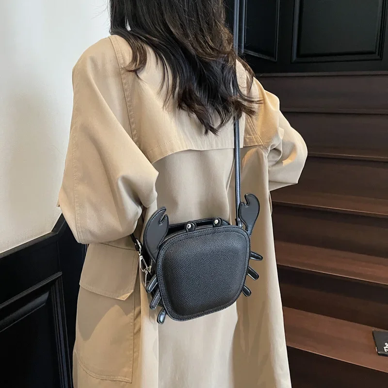 

Cartoon Girl Little Crab Bag - Cute Western Style Mini Crossbody Bag Versatile Funny Personality for Girls