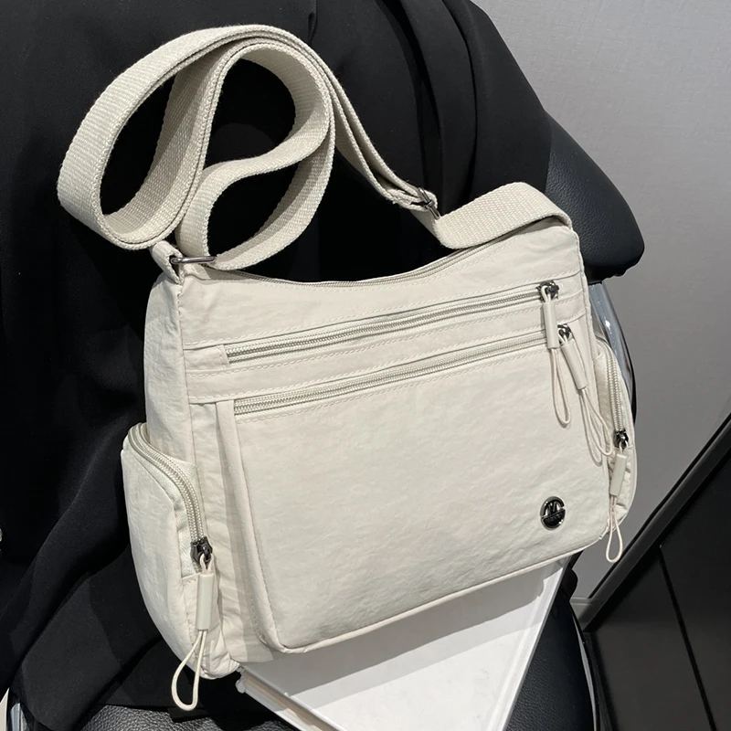 Modische Damen-Umhängetasche mit mehreren Fächern, leicht, geeignet für Einkaufen, Pendeln und den täglichen Gebrauch. – Detail 4