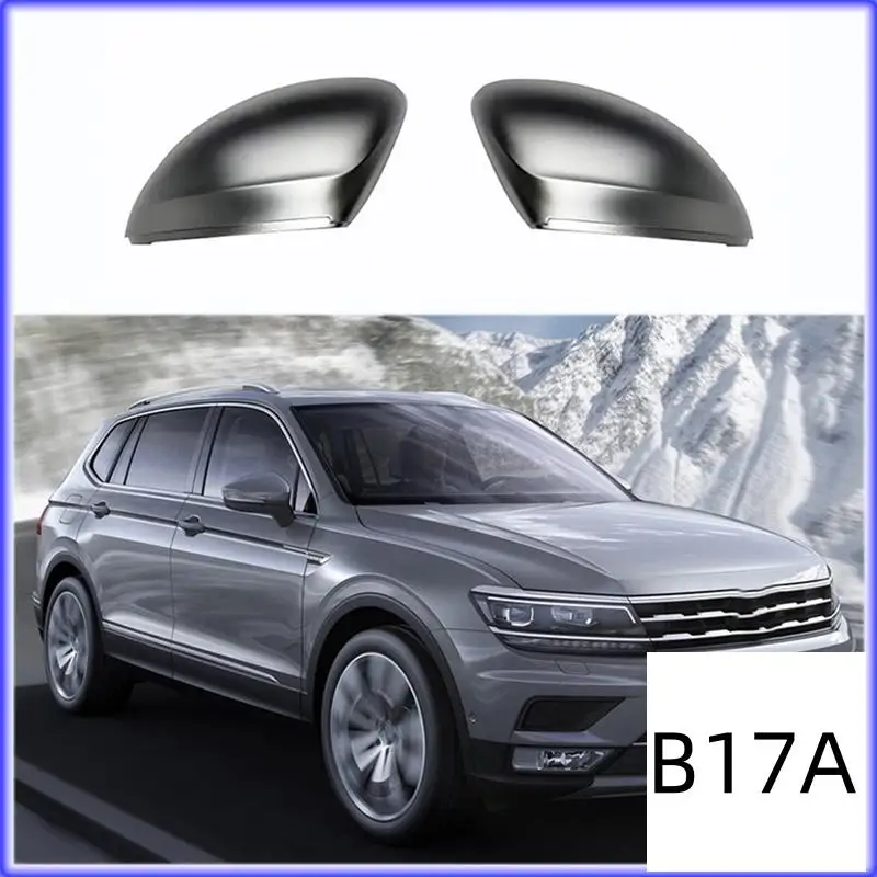 

BT-1Pair Car Baked Black Rear View Mirror Cover For 2017-2020 VW Tiguan Allspace Rearview Mirror Housing Modified Pieces Parts