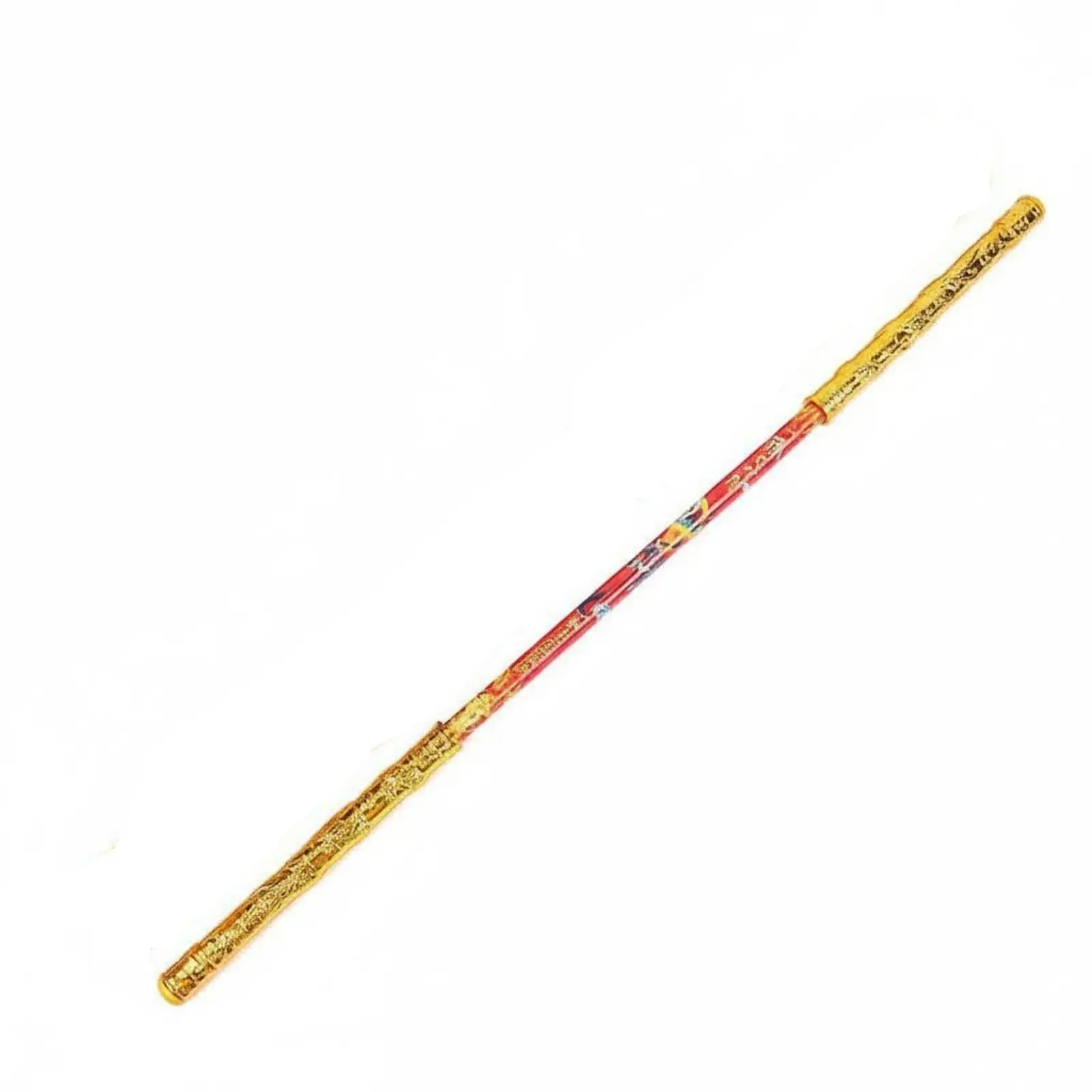 

Выдвижной золотистый посох с автоматическим удлинением, аксессуар для костюма, выдвижная конструкция, тематика мифических персонажей