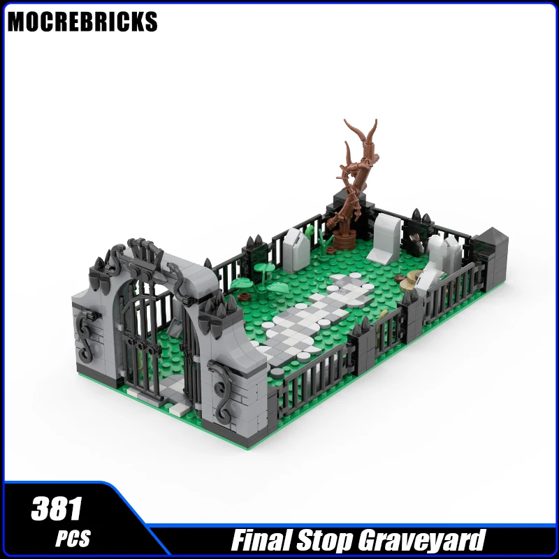 

Creative Last Stop Cemetery Architecture Series Cemetery Module Scene Building Block Assembly Model Brick Toys