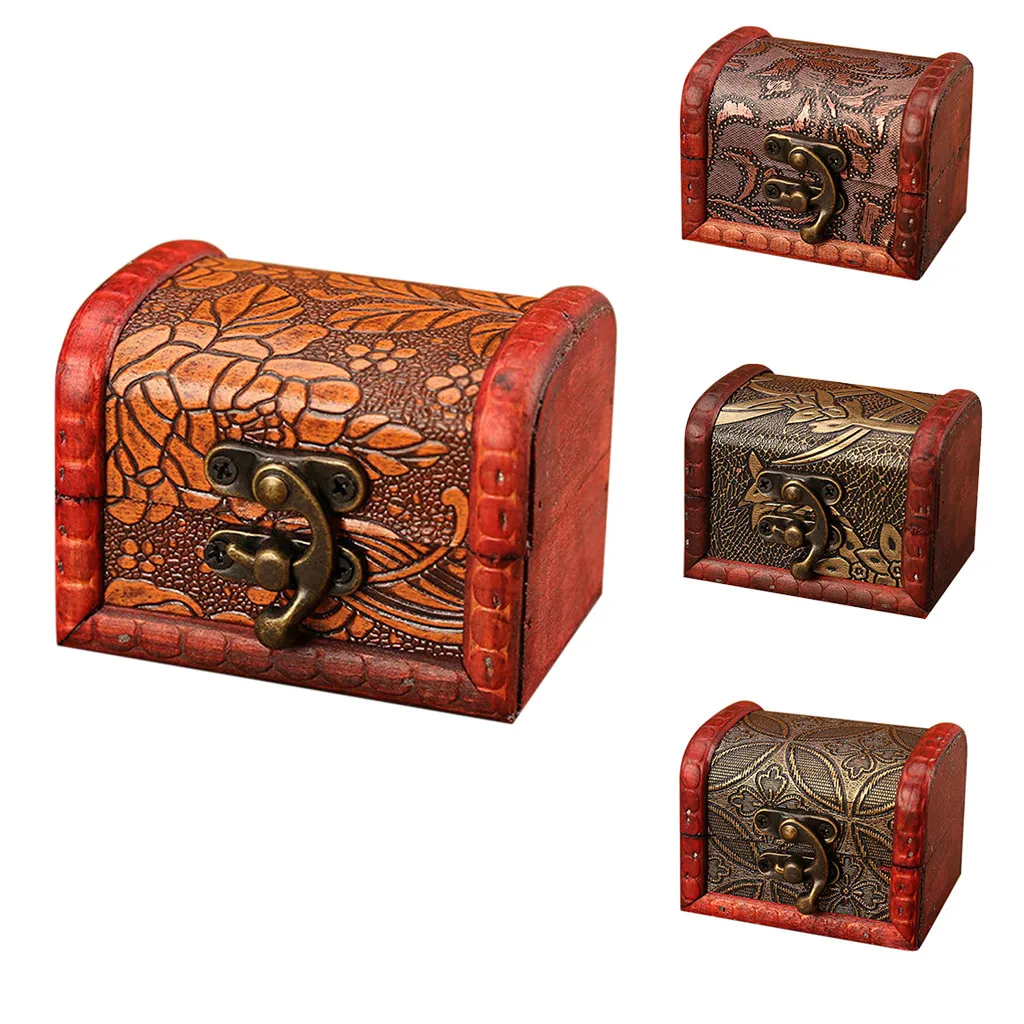 Vintage Jewelry Box Wedding Favor Box Antique European Style Treasure Chest Candy Gift Box For Bridal Shower Party Decor 2026
