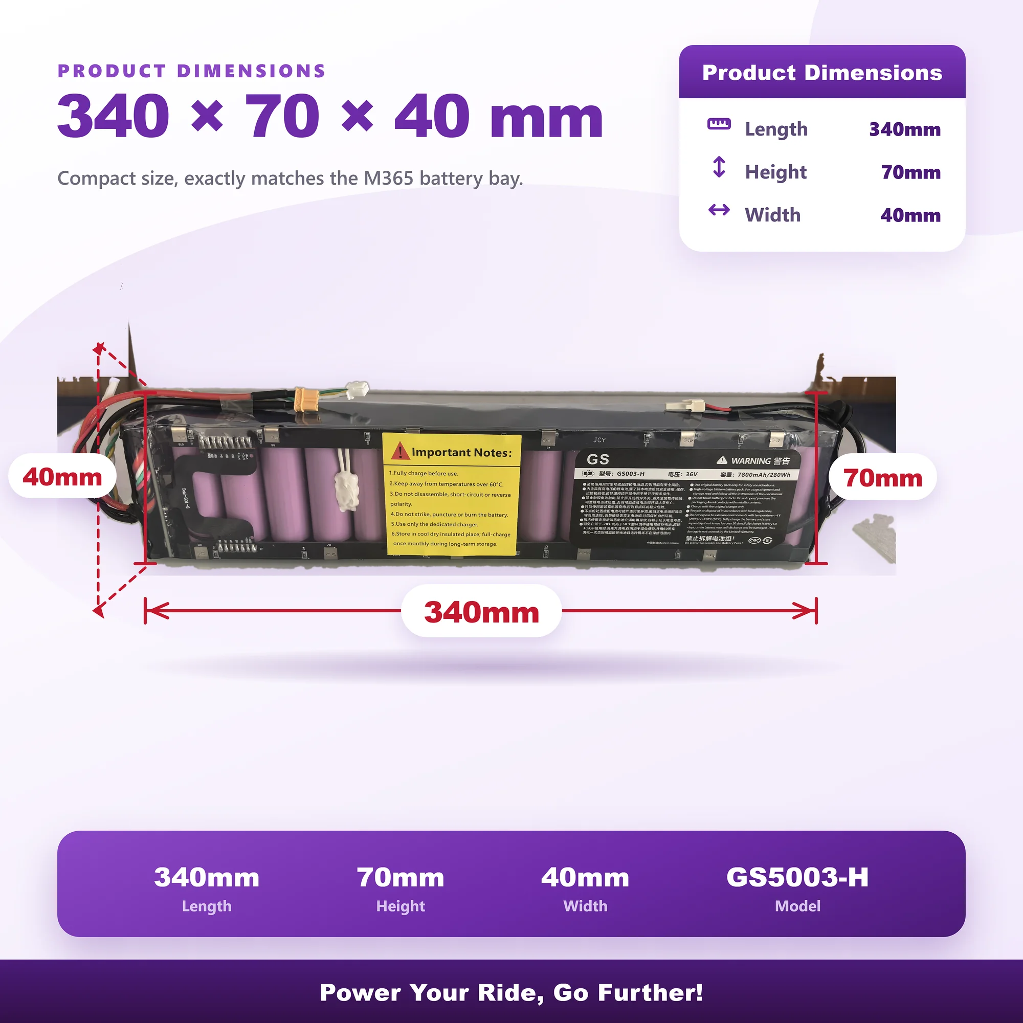 36V 7,8Ah 7800mAh 10S3P 18650 Li-Ionen-Akku für Xiaomi M365 / M356 / Pro Elektroroller, kompatibler Ersatz mit BMS – Detail 5