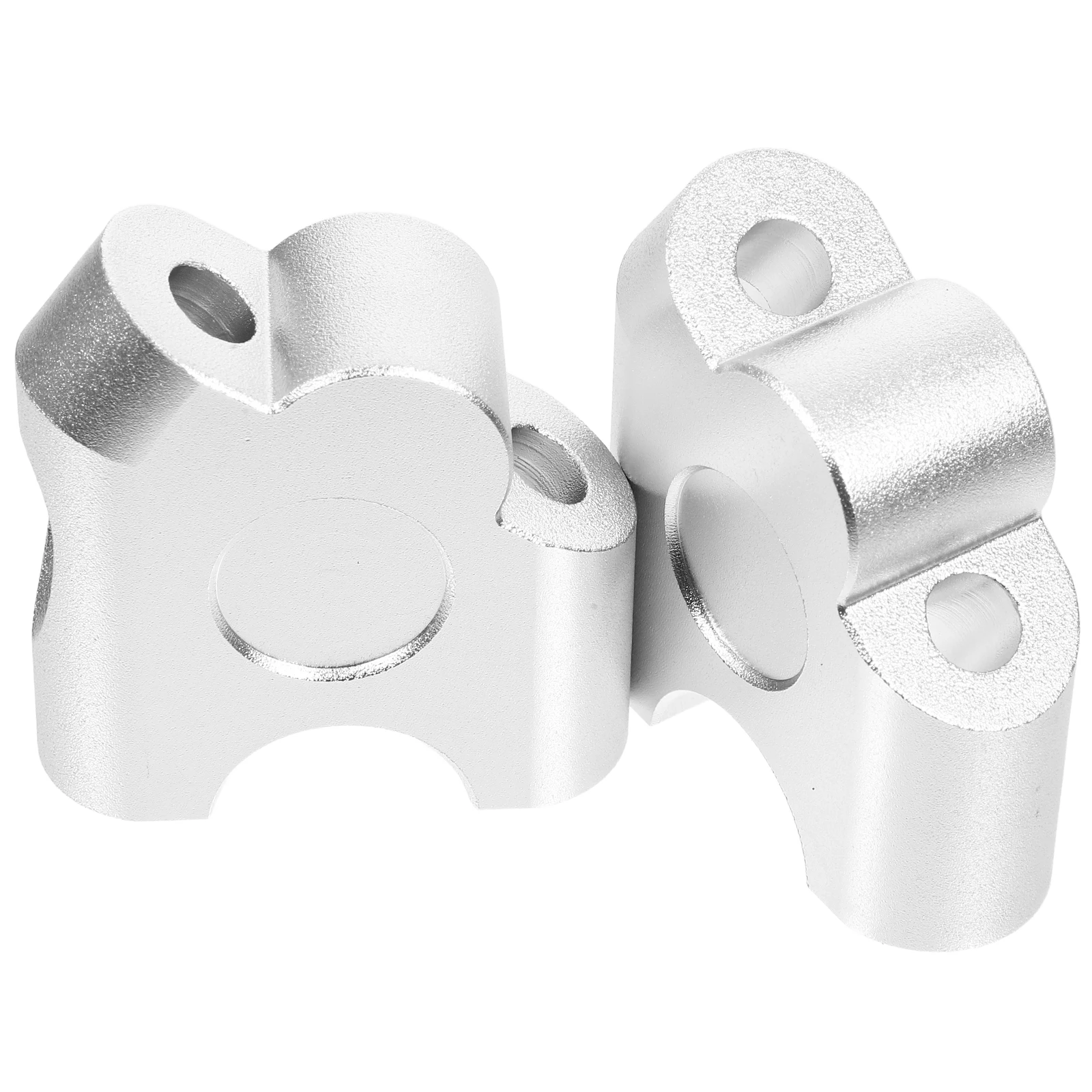 

2pcs Motorcycle Handlebar Riser Clamp Black 22mm Extension Base Aluminum Alloy Comfort Enhanced Riding Easy Installation