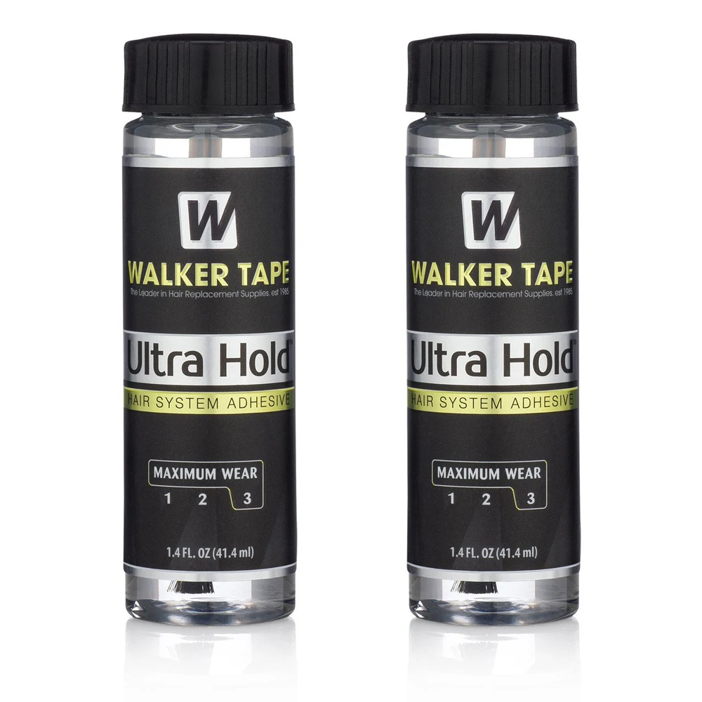 2PCS Invisible Lace Glue Set with Extra Hold Waterproof for Lace Front Wig Installation Kit with Glue Remover Hair Accessories