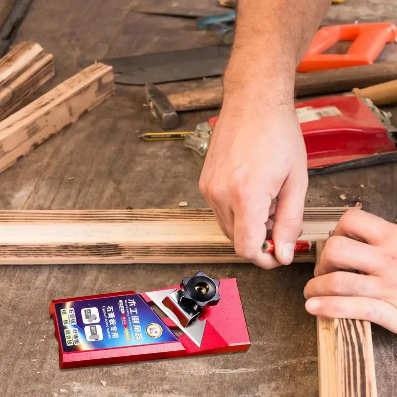 Gipsplaten Trimmer Aluminium Gipsplaat V Cutter Multifunctionele 45 Graden Antislip Rand Afschuining Voor Gipsplaat