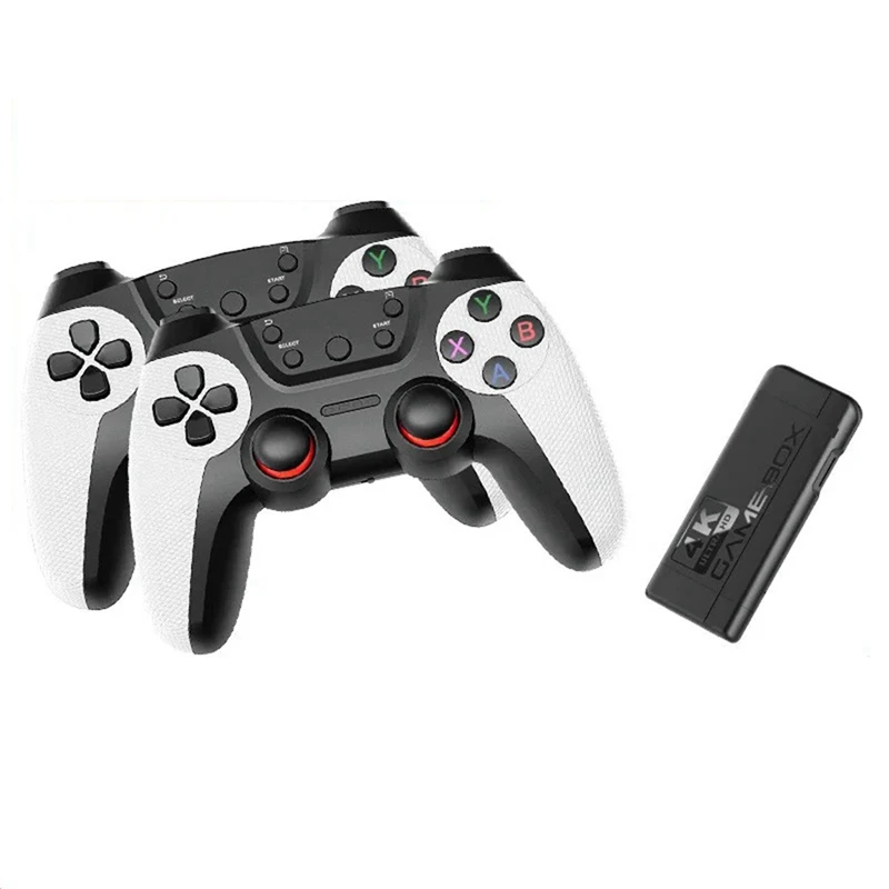 K9 4K Game Stick TV Video Game Console 2.4G Wireless Controller Dual Player For PS1,GB,GBA Simulator