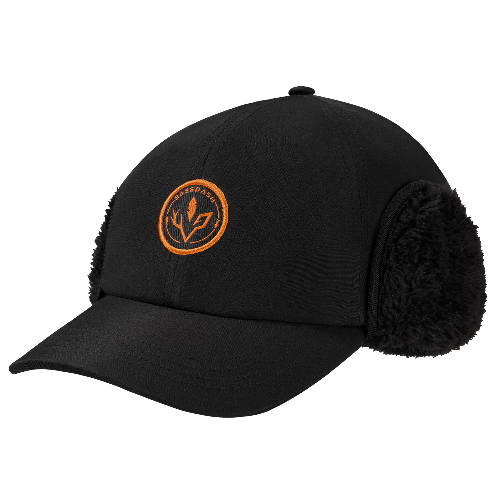 

BASSDASH теплая шапка на флисовой подкладке с ушками, зимняя водостойкая ветрозащитная бейсболка, спортивная кепка для охоты, пешего туризма, рыбалки