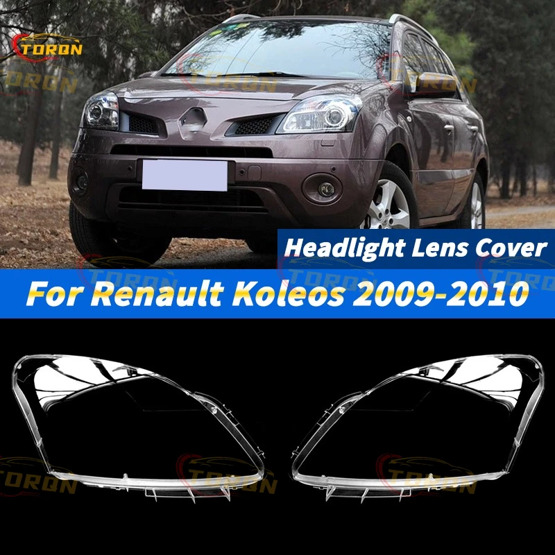 

For Renault Koleos 2009 2010 Car headlight lens cover Headlamp Shade Head Lamp headlight lamp cover automobil parts accessori