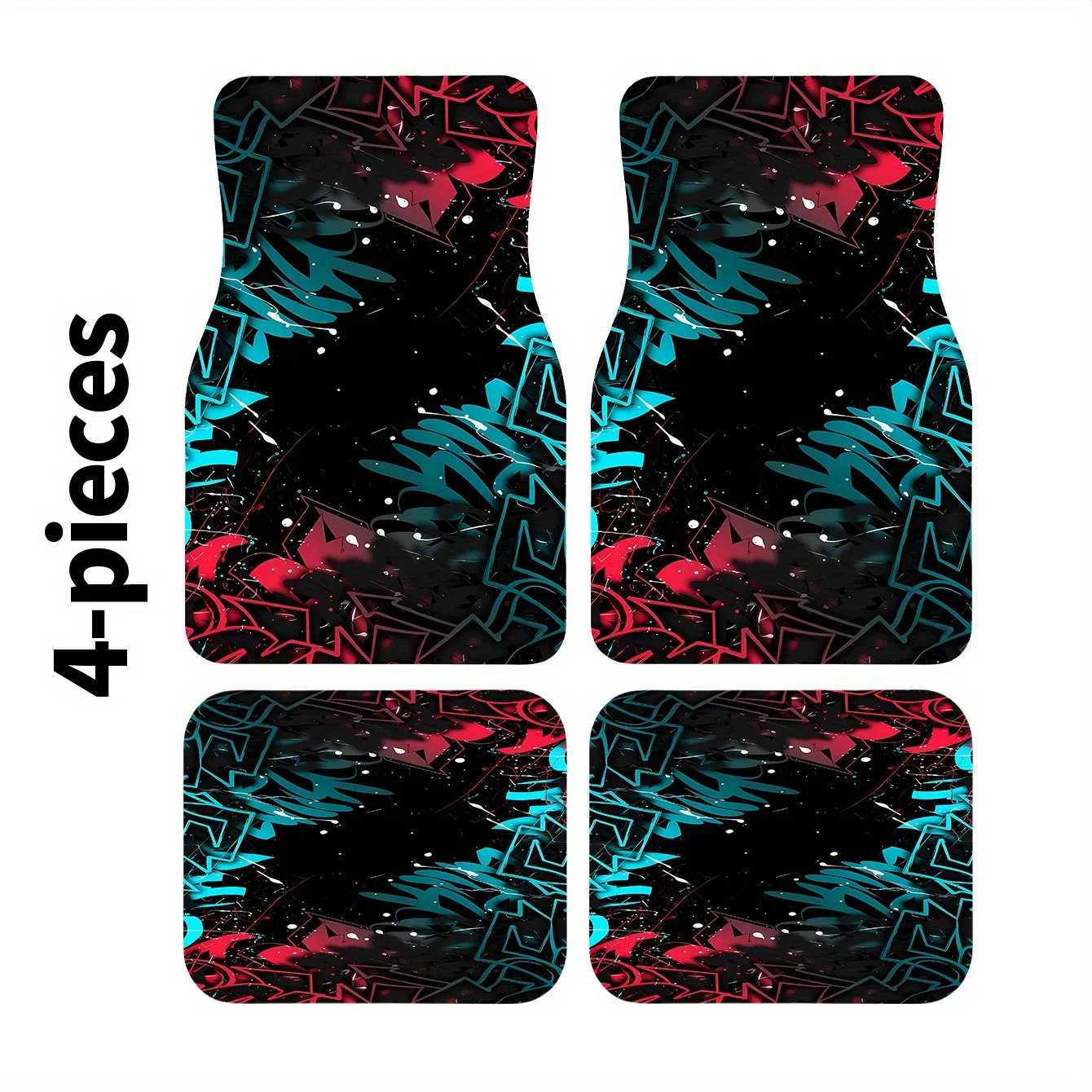 

4pcs All-Weather Fit Car Floor Mats Suitable For Front/Rear Seats - Heavy-Duty Washable Carpet With Non-Slip ///// Color Options