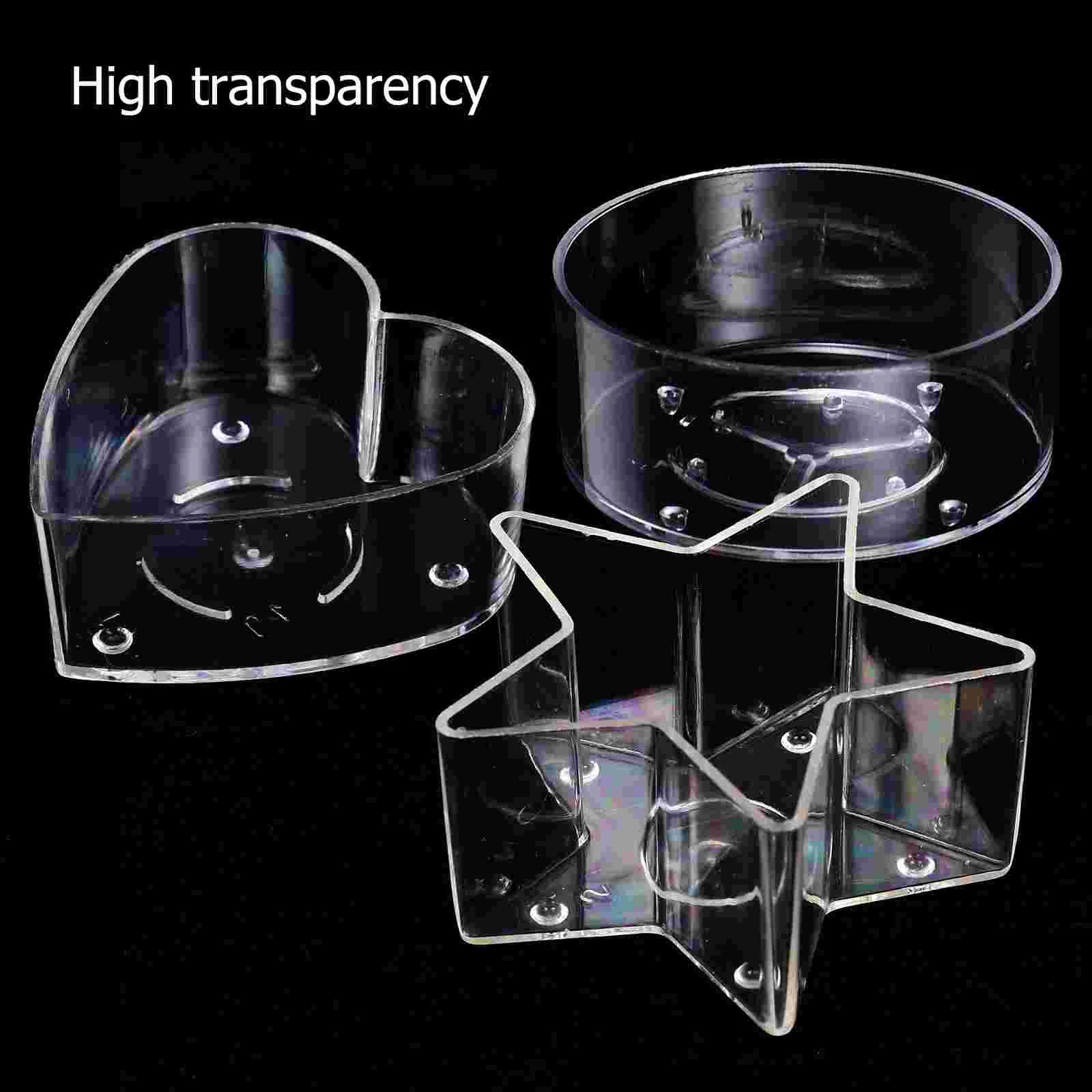 Castiçal artesanato cera derreter latas suporte de copo festival tealight copos suportes moldes recipientes de plástico plasitc