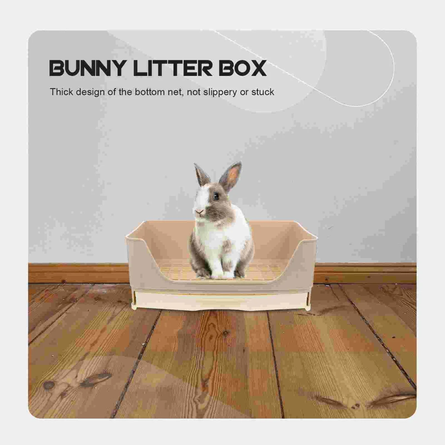 Highly effective large corner rabbit litter trainer box with drawer, perfect for adult guinea pig, ferret, galesaur, hamster, an