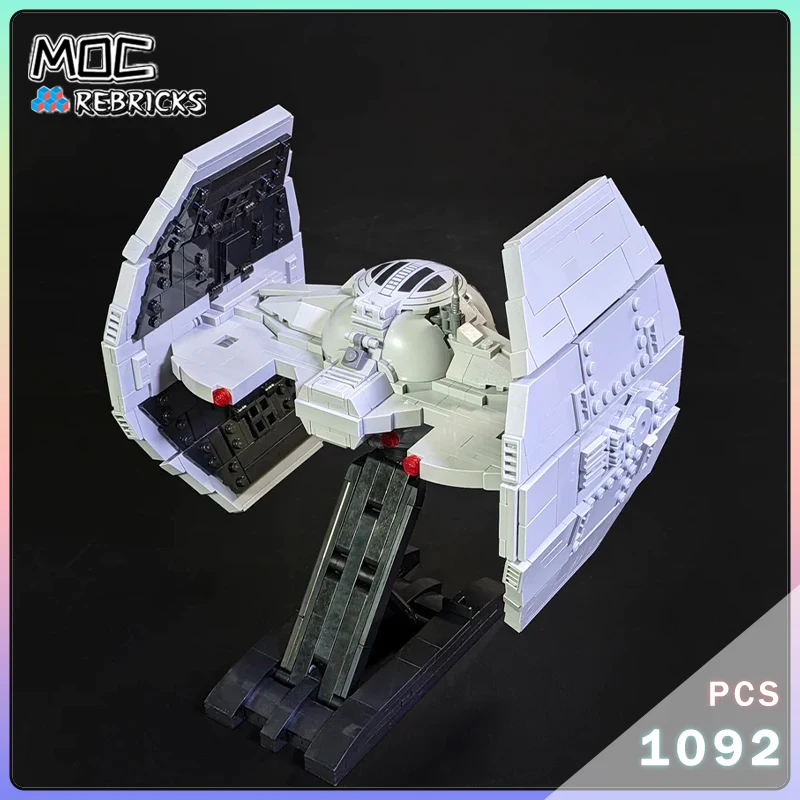 Famous Movie Series Advanced Spaceship Model MOC Interstellar Fighter Building Blocks Assembly Technology Bricks Toy Gift