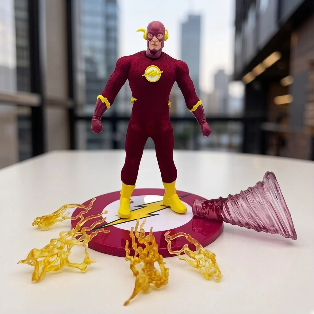 Figura de Ação do Anime The Flash Vermelho, Modelo Colecionável para Meninos, 6 Polegadas, Presente de Aniversário para Crianças