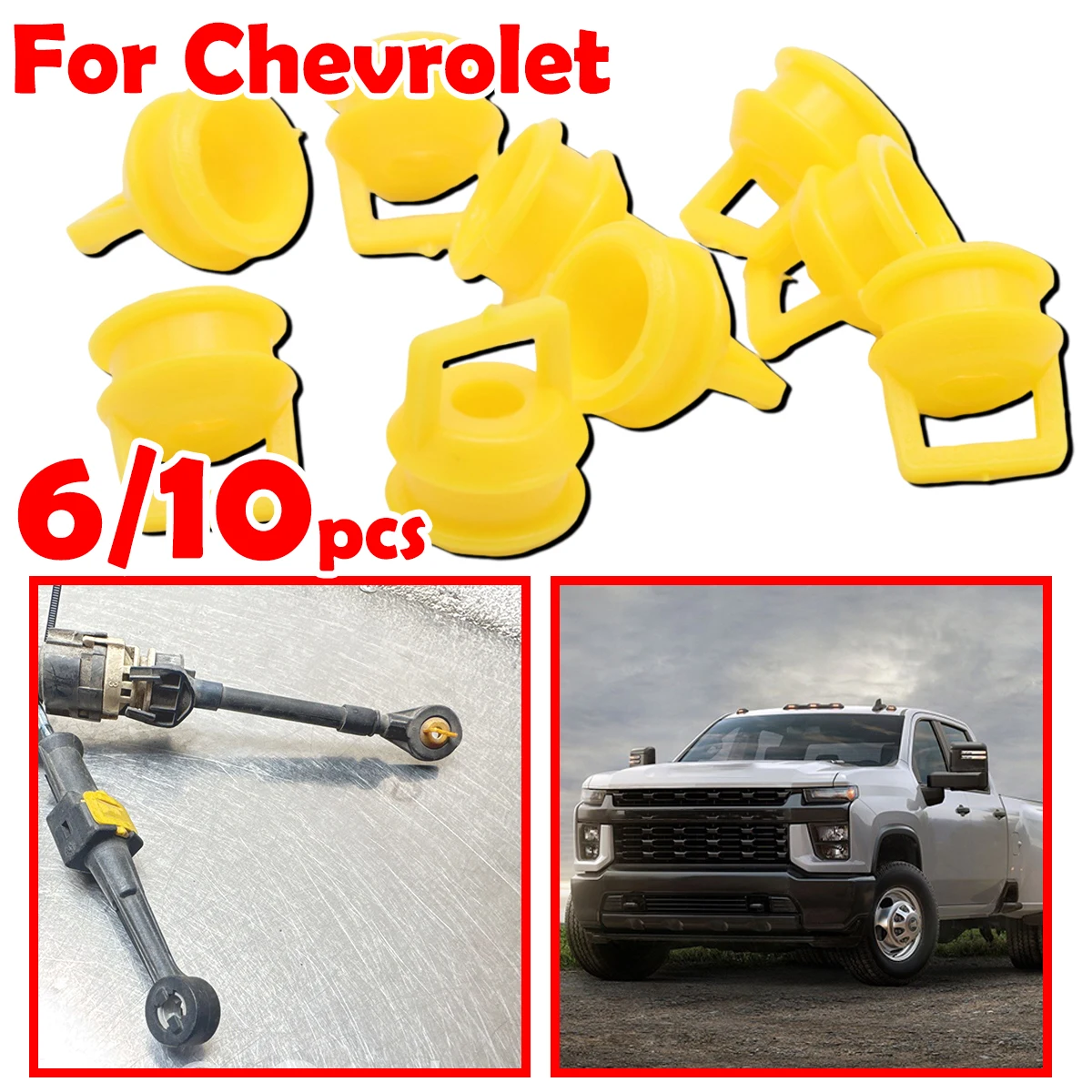 

6/10pcs Shift Cable Linkage Bushing Repair Kit Car accessories For Chevrolet Cruze J300 Express Silverado Orlando Suburban Monte