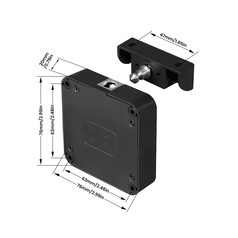 APP Control Bluetooth Smart Cabinet Door Lock IC Card Electronic Lock Security Drawer Lock for Wardrobe Furniture Cabinet Locker