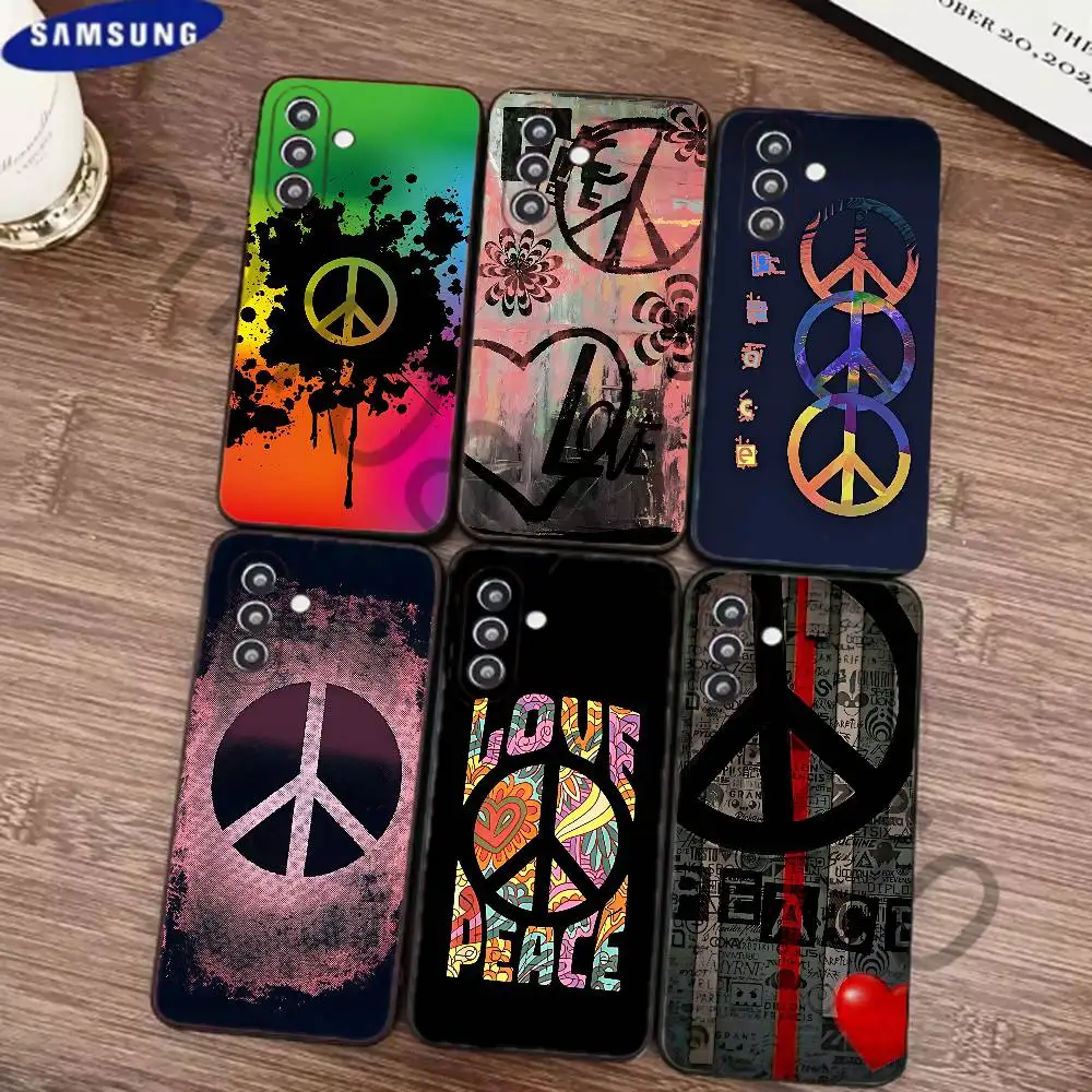 p-peace Phone Case for Samsung Galaxy S21 22 Ultra Plus S23 24 FE Lite S25 26 Shockproof Cover