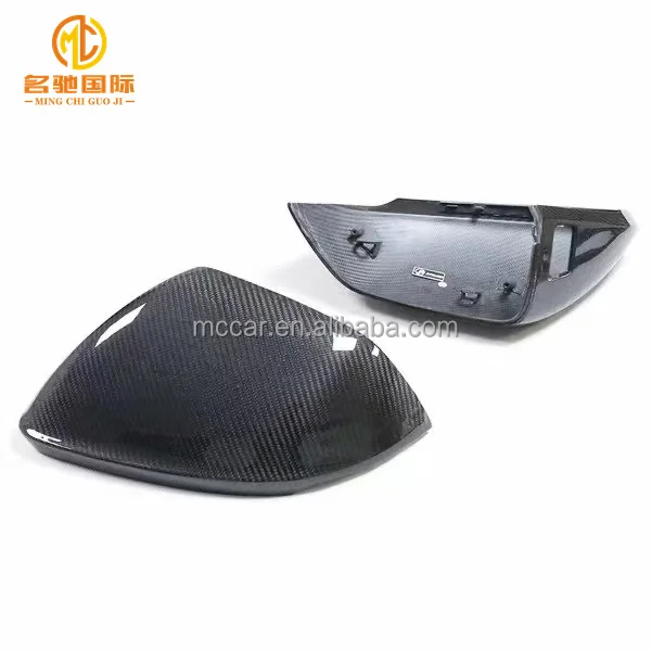 Dry carbon exterior rearview mirror cover for Audi Q8 SQ8 RSQ8