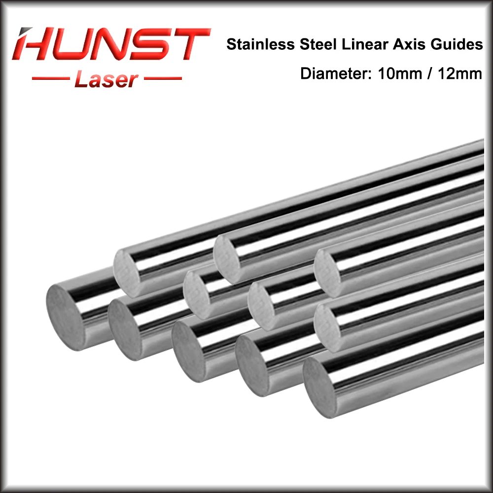 HUNST-Machine-outil à barre ronde en acier inoxydable, guide d'axe linéaire, glissière de guidage d'axe optique, diamètre le plus récent, 10mm, 12mm