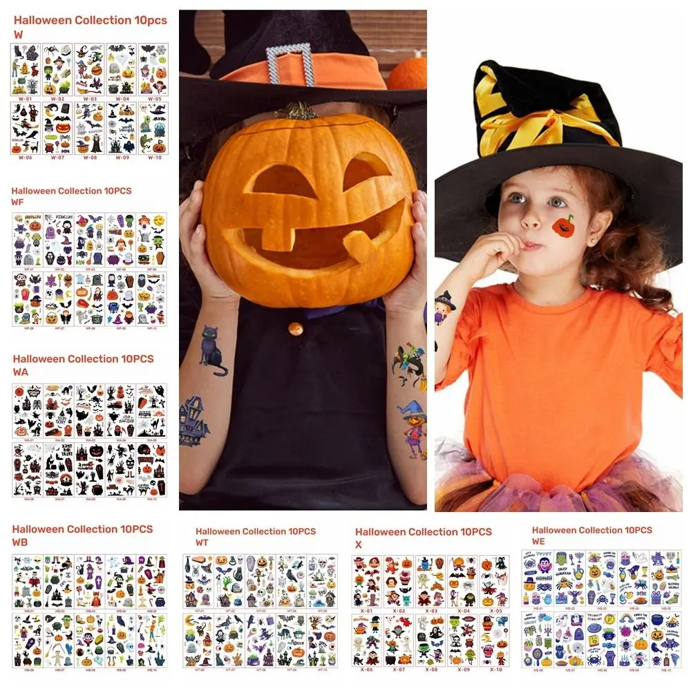 Bloedige littekens Halloween tijdelijke tatoeages gezicht patch waterdichte tattoo stickers spinnenlitteken DIY gezichtsmake-up