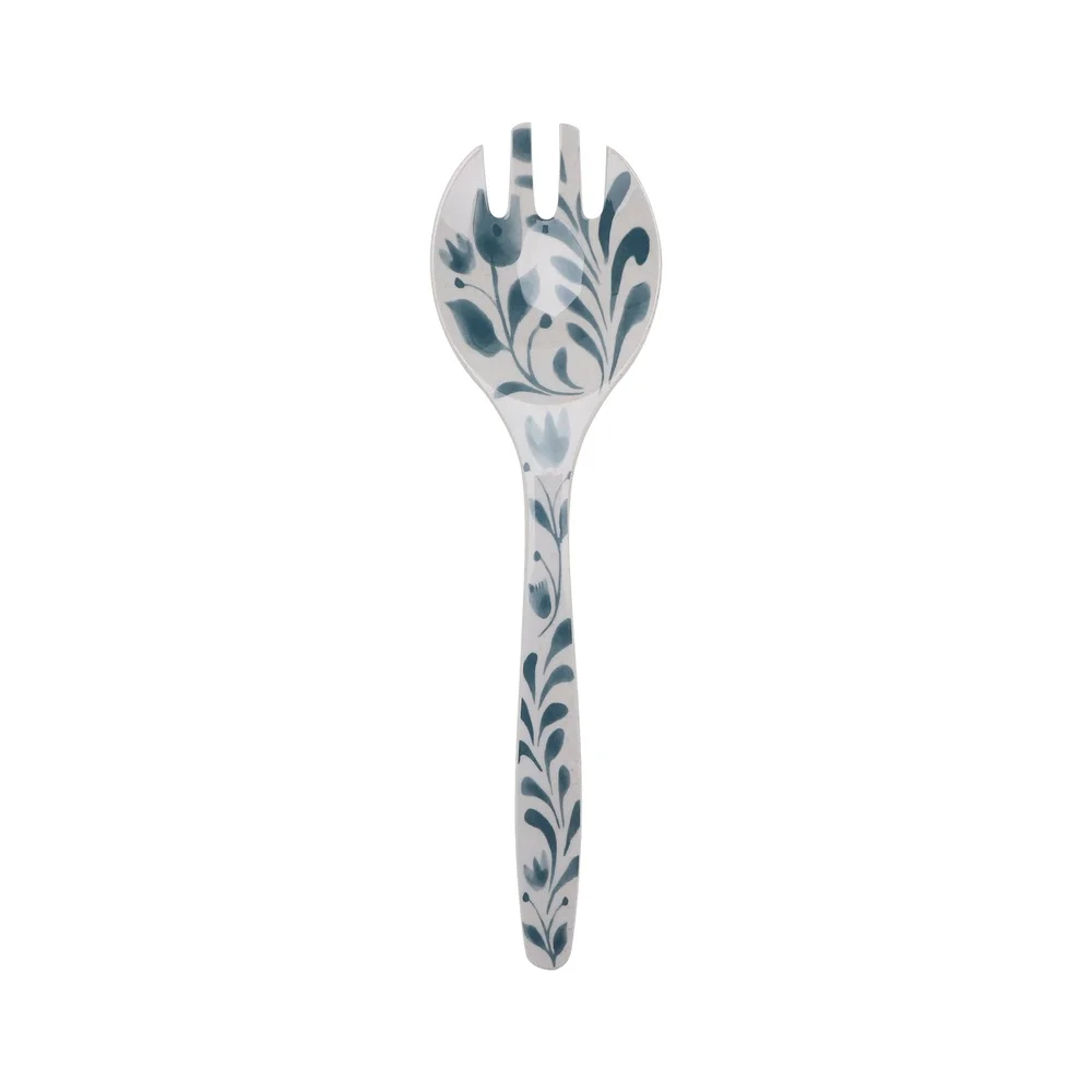 طقم أواني لسلطة الميلامين من الخيزران مكون من 4 قطع مع غطاء خشب السنط ومقاوم للكسر وخفيف الوزن وآمن للاستخدام في الأماكن المغلقة #6