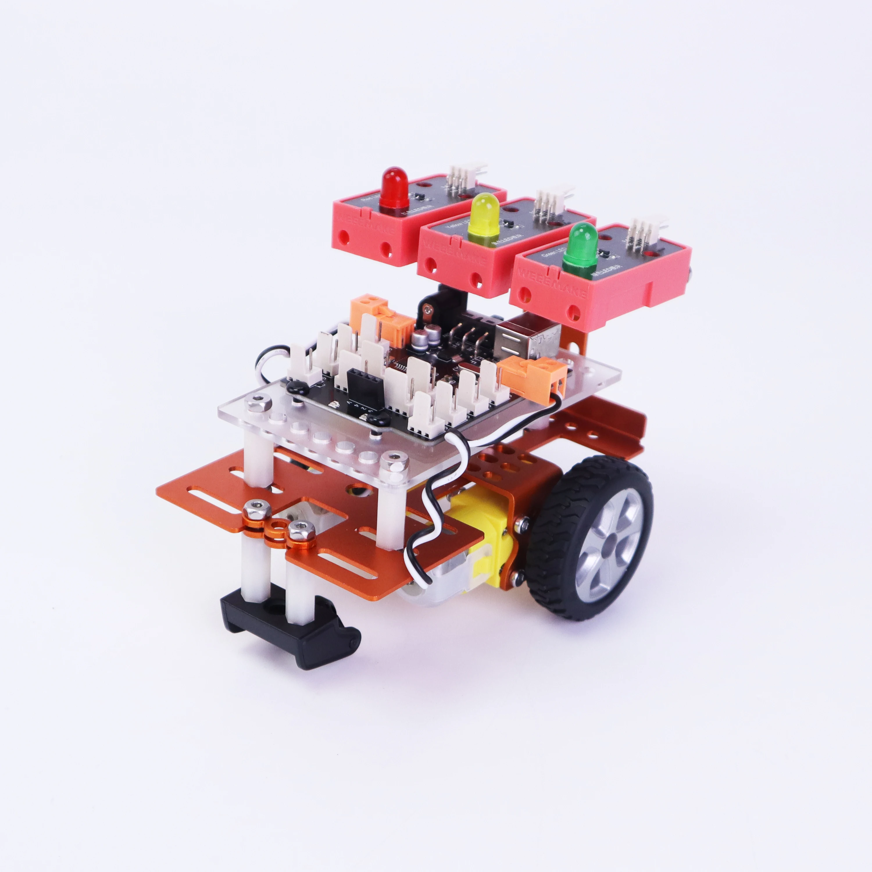 Weeemake Robotics Starter Kit Educational Robot Learning Electric Car Remote Control Line-Following Obstacle Avoidance Voice