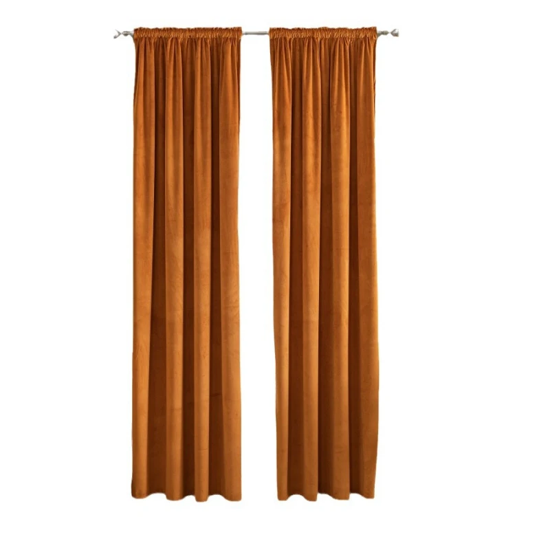 Luxury Understated Swan Velvet Curtains with Light locking, Soft Decorative Curtains, Suitable for Bedroom, Living Room, Classic