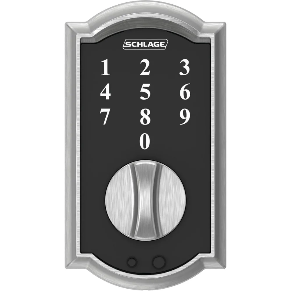 BE375 CAM 626 Touch Keyless Touchscreen Elektronisches Riegelschloss, satiniertes Chrom