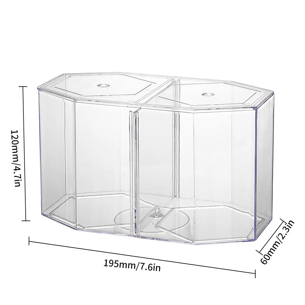 Acrylic Two Splits Guppy Fish Tank Aquarium Betta Fish Bowl Transparent Aquarium Hatchery Breeding Isolation Box