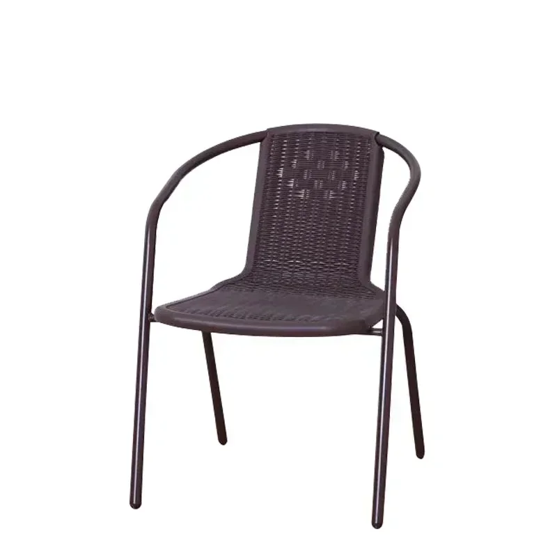 Crafted Bamboo Rattan Chair Garden Outdoor Leisure Chair Dining Chair