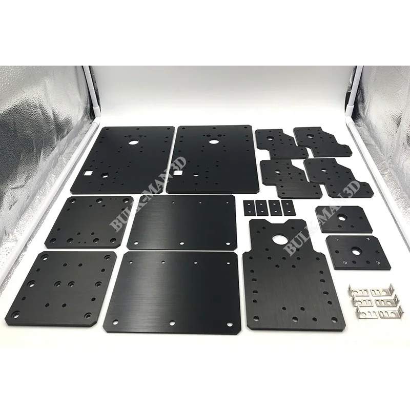 BulkMan 3D Work Ultra CNC Aluminum Plate Kits 6mm Thickness 6061-T5 23pcs Aluminum Plate Sets for WB CNC Router