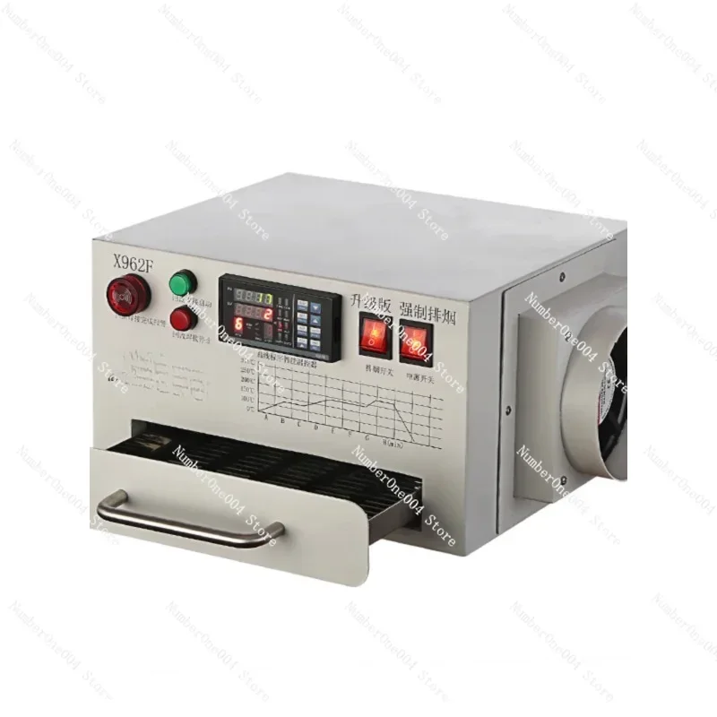 Reflow soldering drawer smoke exhaust desktop program multi-stage reflow soldering furnace curve