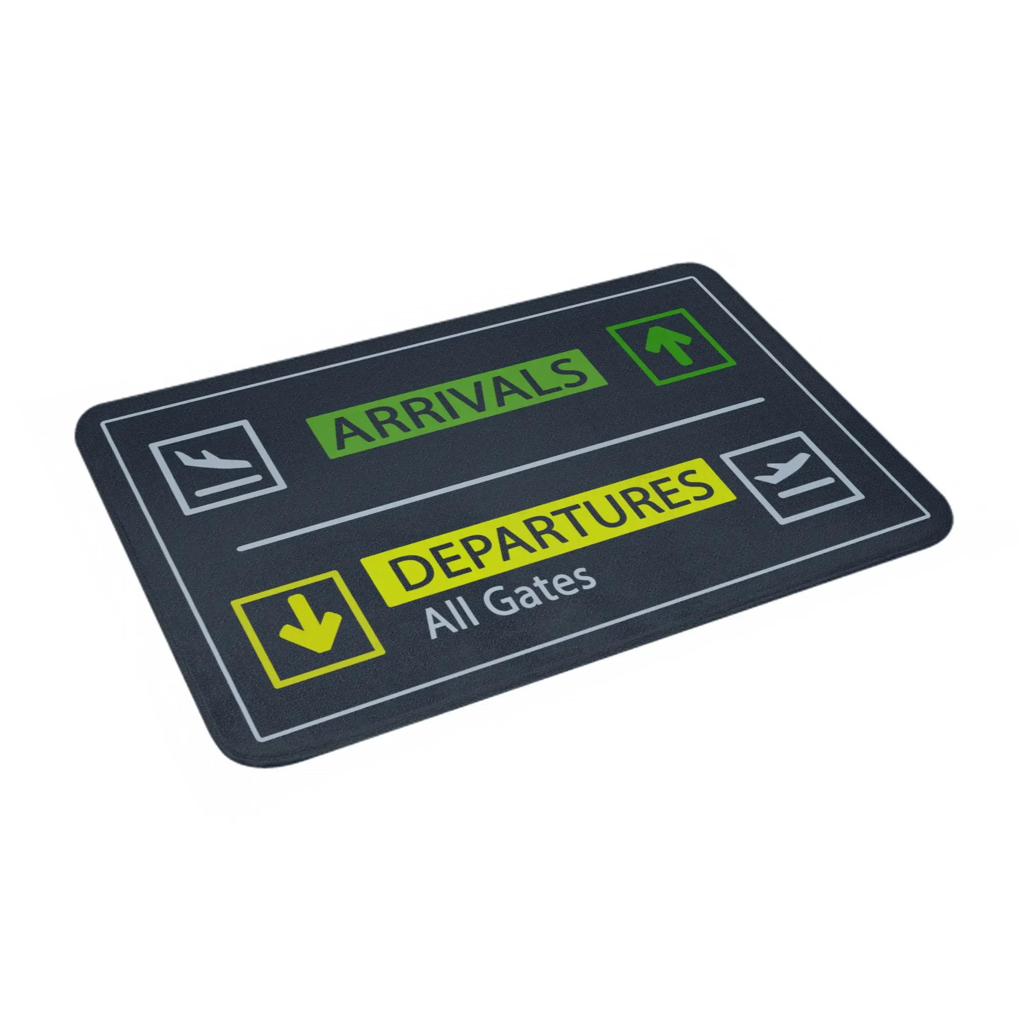 Departures And Arrivals Airport Sign Front Door Floor Entrance Mats Indoor  Kitchen Bathroom Doormat Balcony Carpet Rug