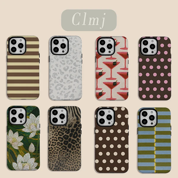 Luxo ins chocolate polka caso de telefone para iphone 17 16 15 14 13 12 11 xs xr xsmax 7 8 air pro max plus capa traseira dupla camada