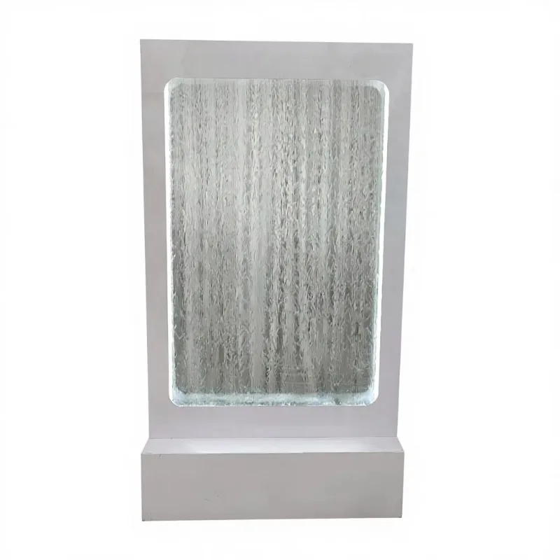 Event Welcome Card Waterfall Background Mirror Tempered Glass Fountain Wedding
